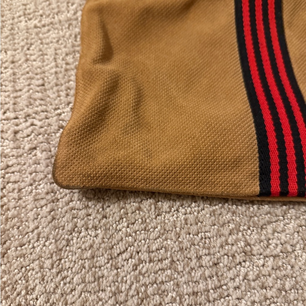 Clare V Foldover Suede Clutch with Black and Red Stripe - Picture 10 of 10